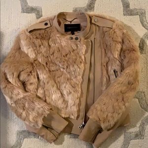 BCBG Max Azria Super cute faux fur jacket